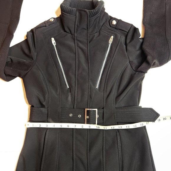 Miss Sixty 90s Vintage Black Coat w/Belt, M - Picture 9 of 13